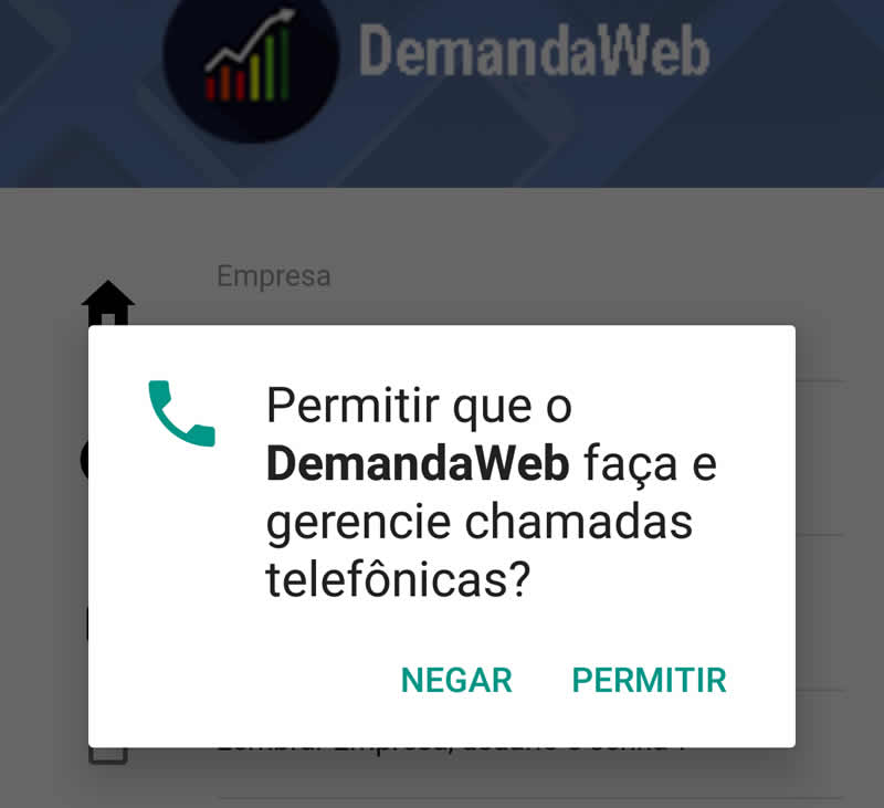 Aplicativo DemandaWeb na Play Store